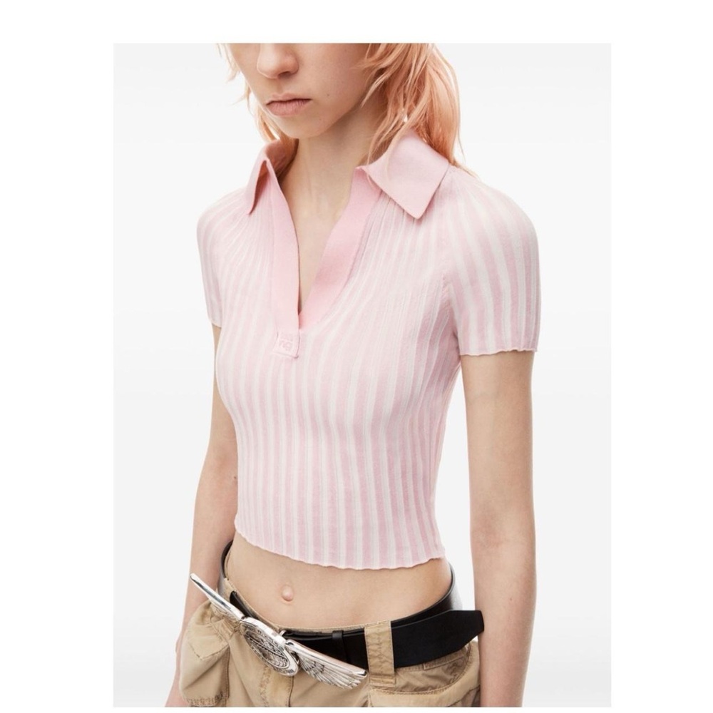 Alexander Wang Polo Crop Top